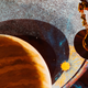 An image showing the Voyager 1 probe passing Saturn.